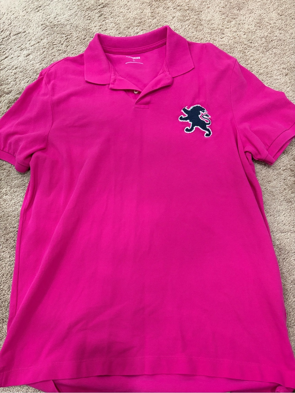 Express Pink Polo Shirt